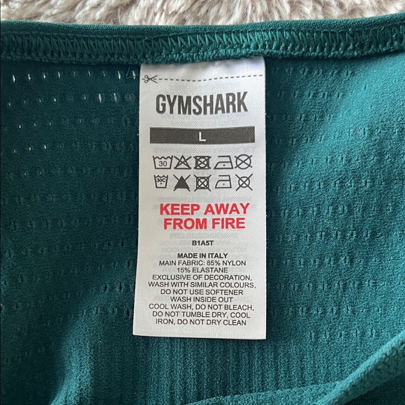 Gymshark Deep Green Crop Top - Picture 2 of 5